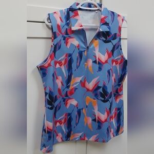 Antigua Insight sleeveless polo top